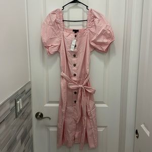 J. Crew Light Pink Button Down Midi Dress - Size XS